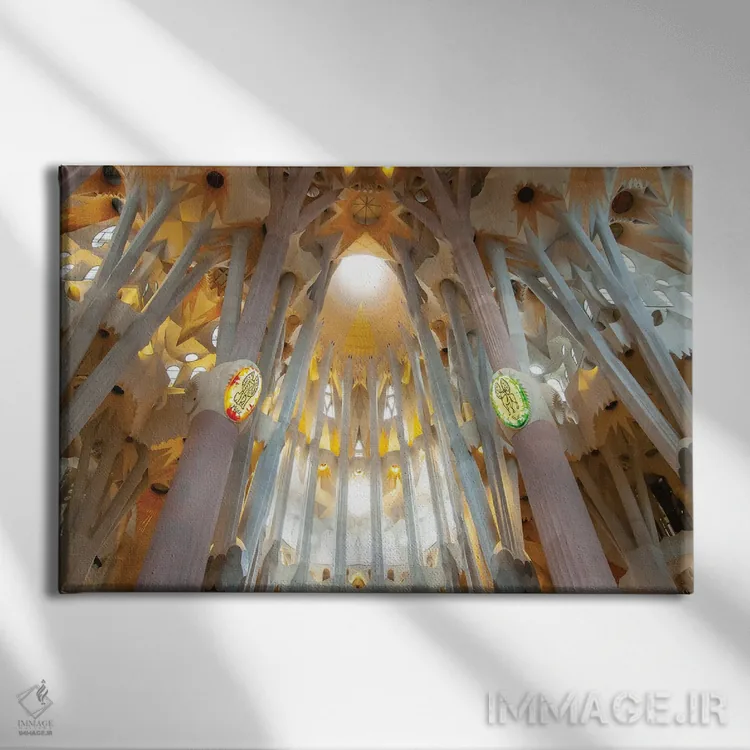 تابلو کلیسا اثر بن هاین (هنرمند بلژیکی) - نمای روبهرو روی دیوار