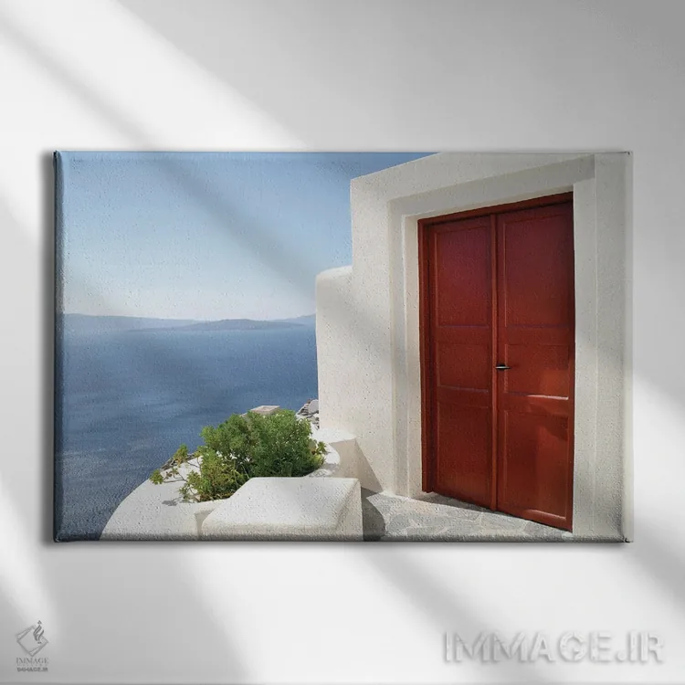 تابلو دریا خانه من است اثر بن هاین (هنرمند بلژیکی) - نمای روبهرو روی دیوار