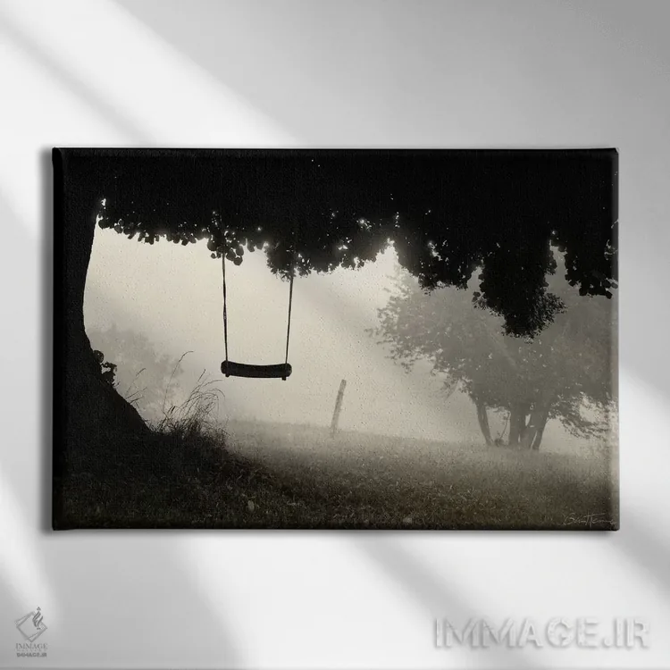 تابلو من هنوز کودک هستم اثر بن هاین (هنرمند بلژیکی) - نمای روبهرو روی دیوار