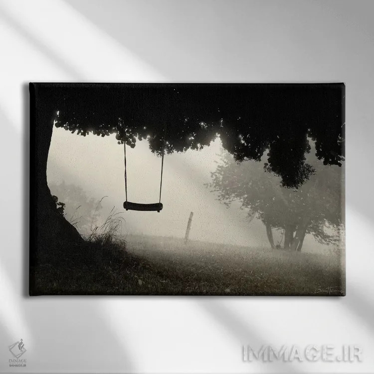 تابلو من هنوز کودک هستم اثر بن هاین (هنرمند بلژیکی) - نمای روبهرو روی دیوار