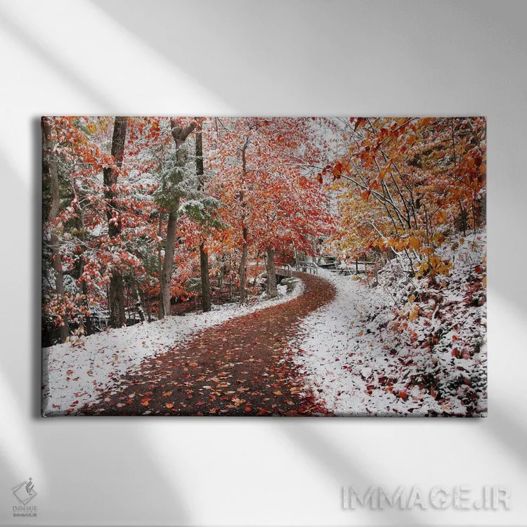 تابلو دو فصل اثر بن هاین (هنرمند بلژیکی) - نمای روبهرو روی دیوار