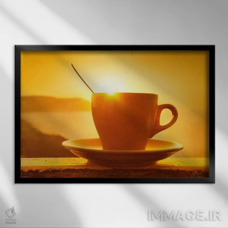 تابلو بیدار شو اثر بن هاین (هنرمند بلژیکی) - نمای قابدار مشکی