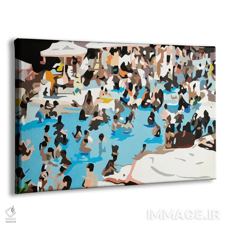 تابلو استخر گوسفندها اثر بث ان لاوسون - نمای پرسپکتیو محصول