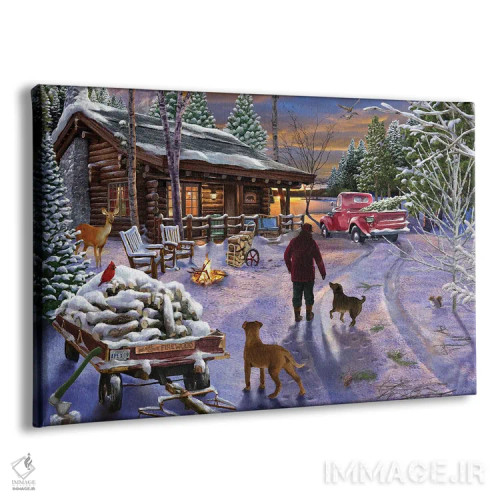 تابلو پناهگاه زمستانی اثر تصویرسازی بیگلو - نمای پرسپکتیو محصول