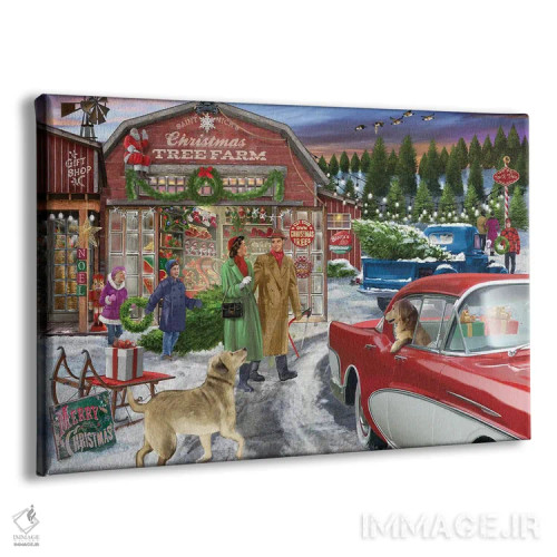 تابلو مزرعهٔ درختان اثر تصویرسازی بیگلو - نمای پرسپکتیو محصول