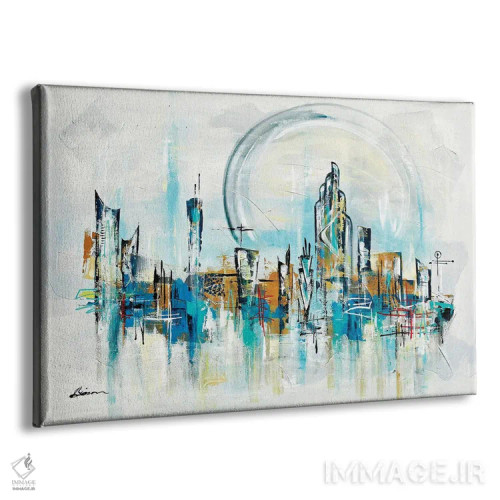 تابلو دکو آپتاون میانهقرن XXVI اثر آنجلا بیسون - نمای پرسپکتیو محصول