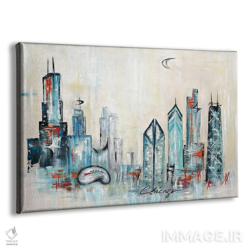 تابلو افق شهر شیکاگو اثر آنجلا بیسون - نمای پرسپکتیو محصول