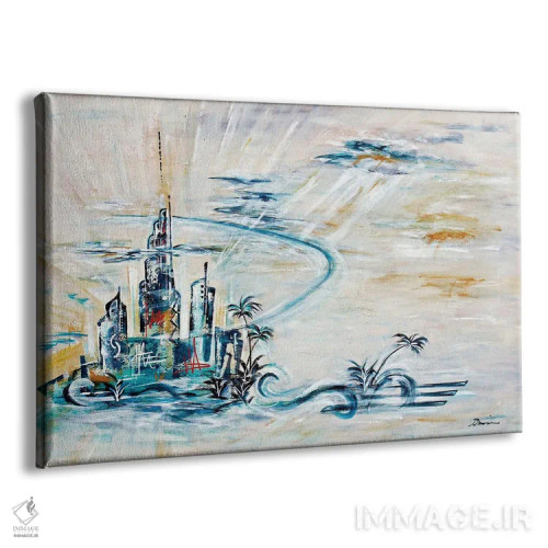 تابلو کلانشهر دکو هنری XI اثر آنجلا بیسون - نمای پرسپکتیو محصول