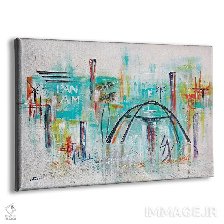 تابلو خوشآمدید به لسآنجلس LAX III اثر آنجلا بیسون - نمای پرسپکتیو محصول