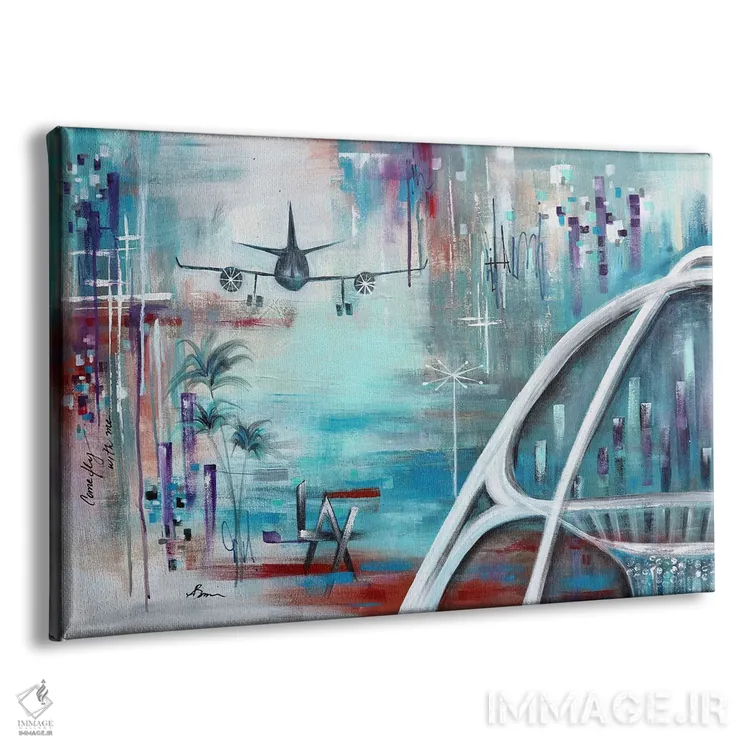 تابلو LAX V اثر آنجلا بیسون - نمای پرسپکتیو محصول