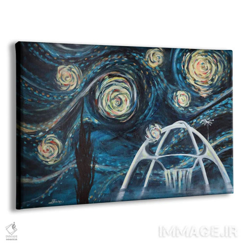 تابلو شب پرستارهٔ LAX اثر آنجلا بیسون - نمای پرسپکتیو محصول