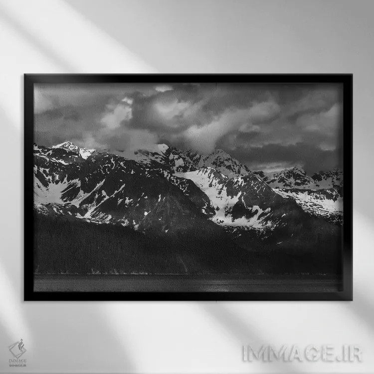 تابلو حرکت آلاسکایی اثر بنجامین پاجت - نمای قابدار مشکی