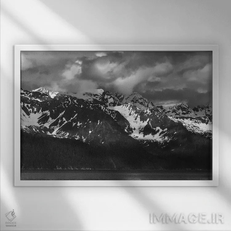 تابلو حرکت آلاسکایی اثر بنجامین پاجت - نمای قابدار سفید