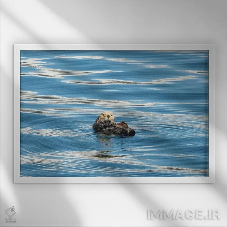 تابلو شگفتی سمور اثر بنجامین پاجت - نمای قابدار سفید