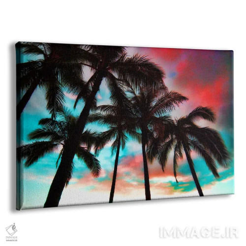 تابلو منظرهٔ آسمان وایکیکی اثر بنجامین پاجت - نمای پرسپکتیو محصول