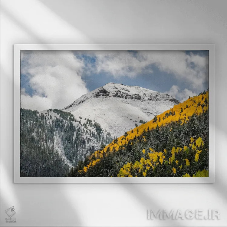 تابلو قله بالارد اثر بنجامین پاجت - نمای قابدار سفید