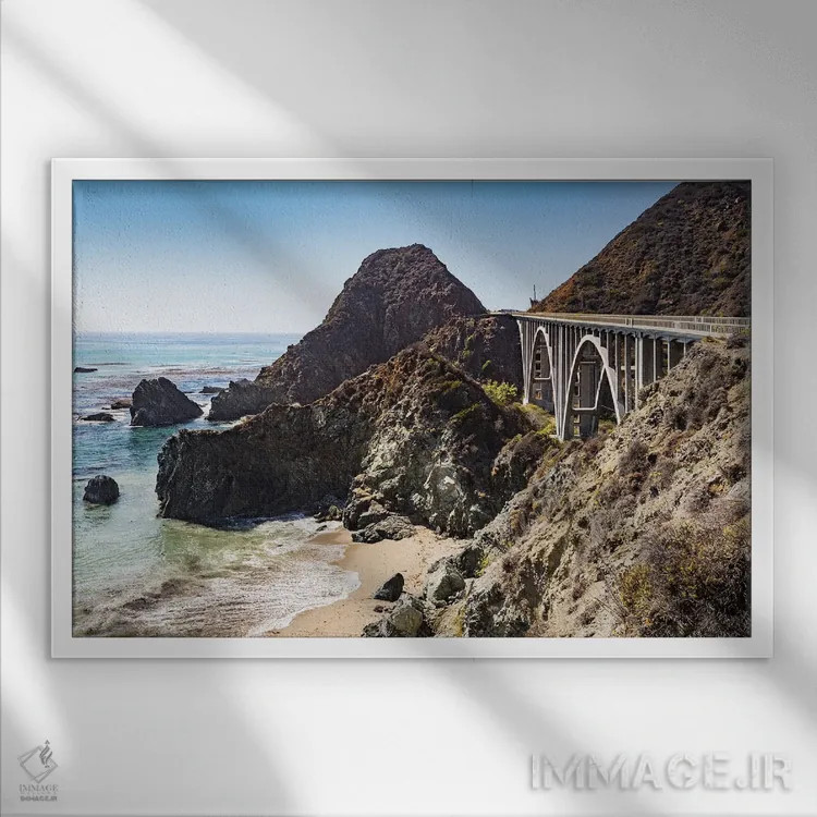 تابلو پل بیگ کریک اثر بنجامین پاجت - نمای قابدار سفید