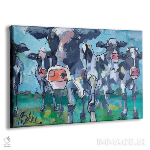 تابلو گاوها اثر ماریکه بکه - نمای پرسپکتیو محصول