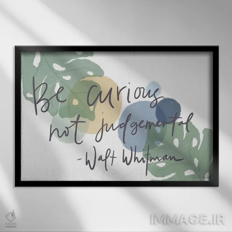 تابلو والت ویتمن اثر بک آکارد - نمای قابدار مشکی