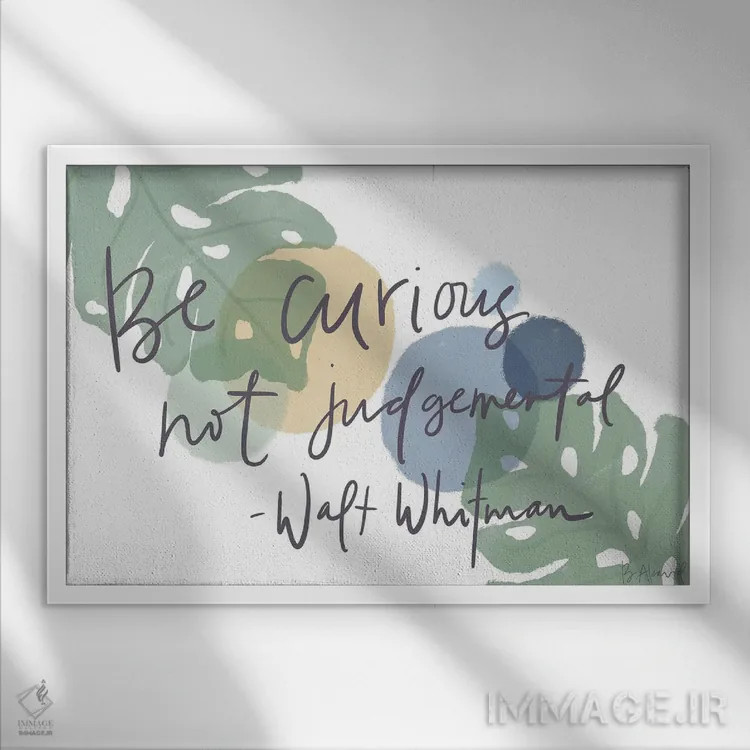 تابلو والت ویتمن اثر بک آکارد - نمای قابدار سفید