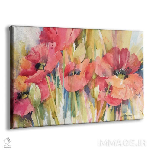 تابلو مو قرمزها اثر آنلاین بوکنکمپ - نمای پرسپکتیو محصول