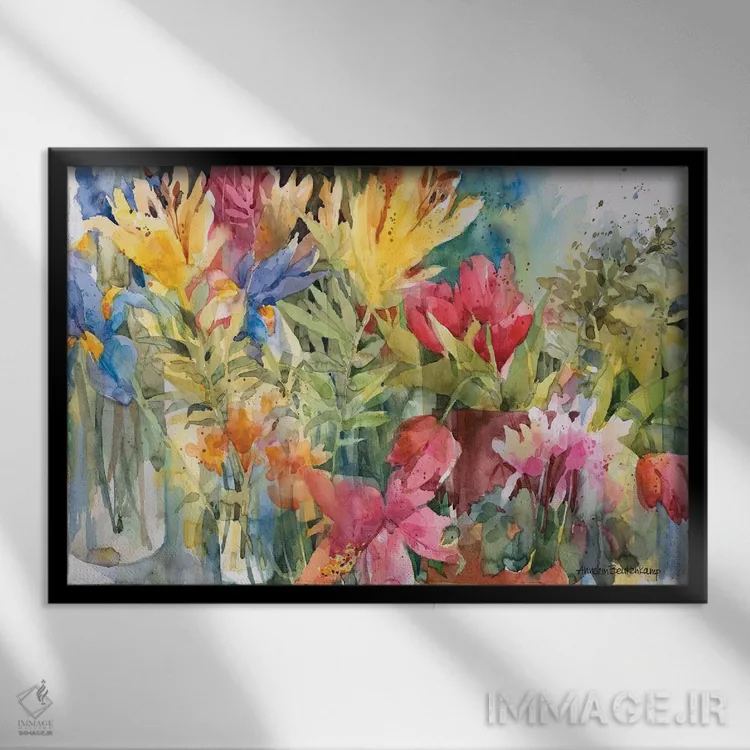 تابلو پُربار اثر آنلاین بوکنکمپ - نمای قابدار مشکی