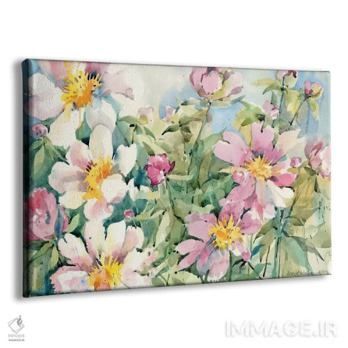 تابلو پالت گلهای صدتومانی اثر آنلاین بوکنکمپ - نمای پرسپکتیو محصول