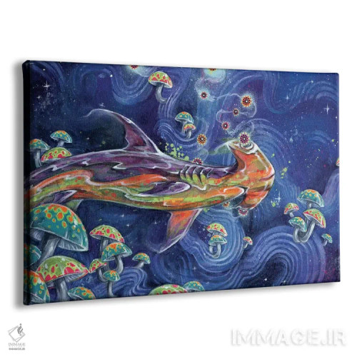 تابلو چای کوسه اثر آرت برادران اسوارتز (استودیوی هنری) - نمای پرسپکتیو محصول