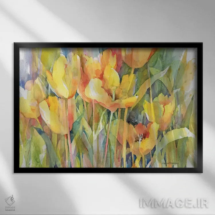 تابلو گروه طلایی اثر آنلاین بوکنکمپ - نمای قابدار مشکی