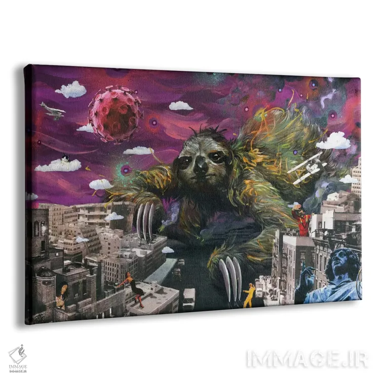 تابلو قدوم تنبل اثر آرت برادران اسوارتز (استودیوی هنری) - نمای پرسپکتیو محصول