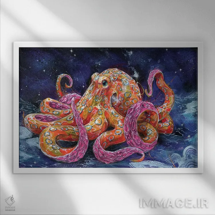 تابلو آدامس بادکنکی سمی اثر آرت برادران اسوارتز (استودیوی هنری) - نمای قابدار سفید