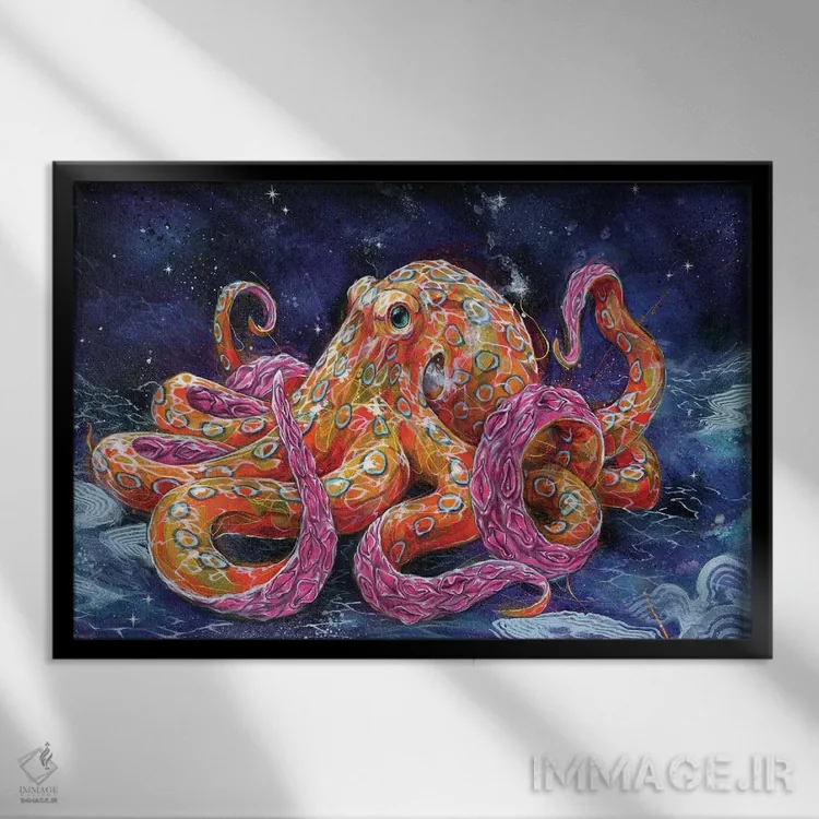 تابلو آدامس بادکنکی سمی اثر آرت برادران اسوارتز (استودیوی هنری) - نمای قابدار مشکی