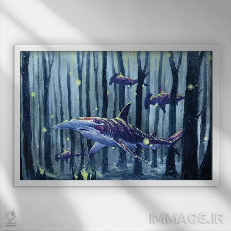 تابلو اجبارهای متناقض اثر آرت برادران اسوارتز (استودیوی هنری) - نمای قابدار سفید