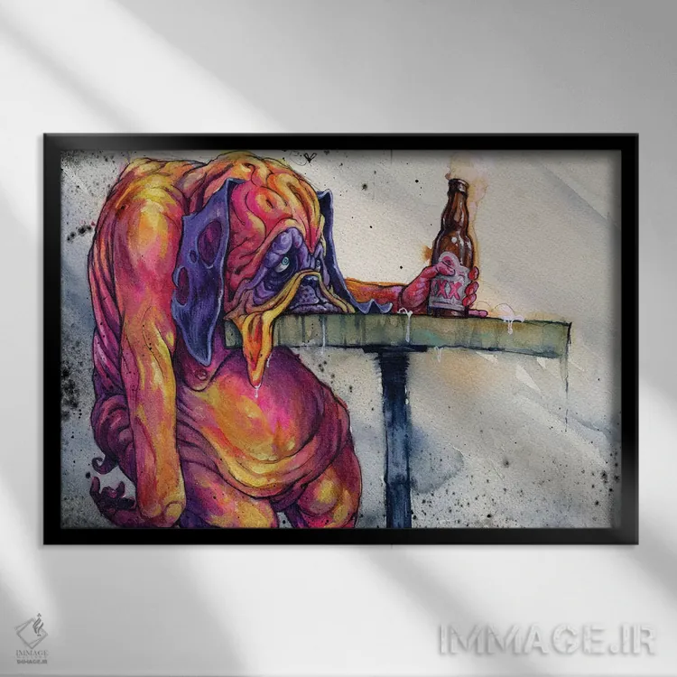 تابلو آخرین فراخوان اثر آرت برادران اسوارتز (استودیوی هنری) - نمای قابدار مشکی