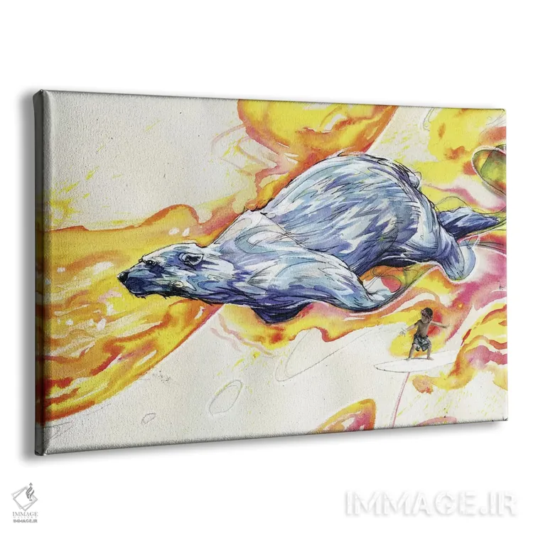 تابلو آناناسهای بازیافتی اثر آرت برادران اسوارتز (استودیوی هنری) - نمای پرسپکتیو محصول