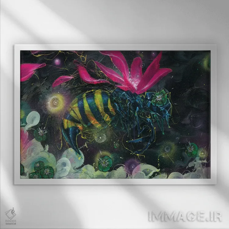 تابلو کشف اثر آرت برادران اسوارتز (استودیوی هنری) - نمای قابدار سفید