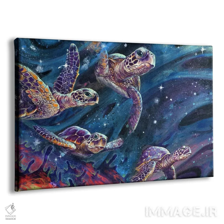 تابلو درونصدفی (واژهسازی از بینستارهای) اثر آرت برادران اسوارتز (استودیوی هنری) - نمای پرسپکتیو محصول