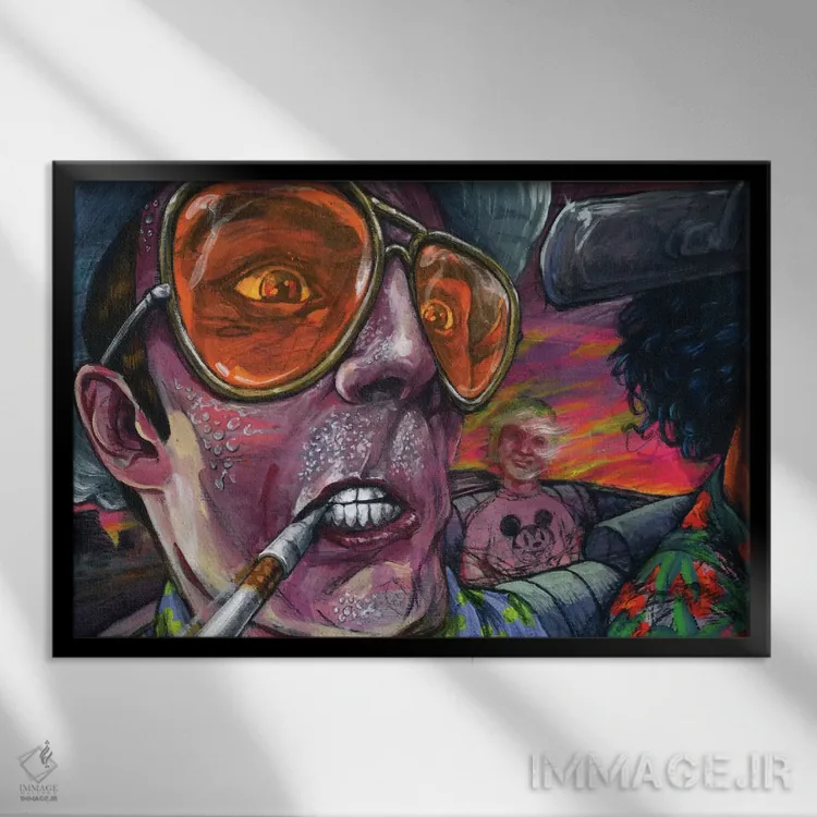 تابلو ترس و نفرت اثر آرت برادران اسوارتز (استودیوی هنری) - نمای قابدار مشکی