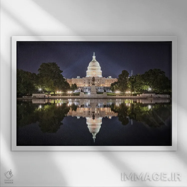 تابلو ۱۸۰۰ اثر استیو برکلی - نمای قابدار سفید