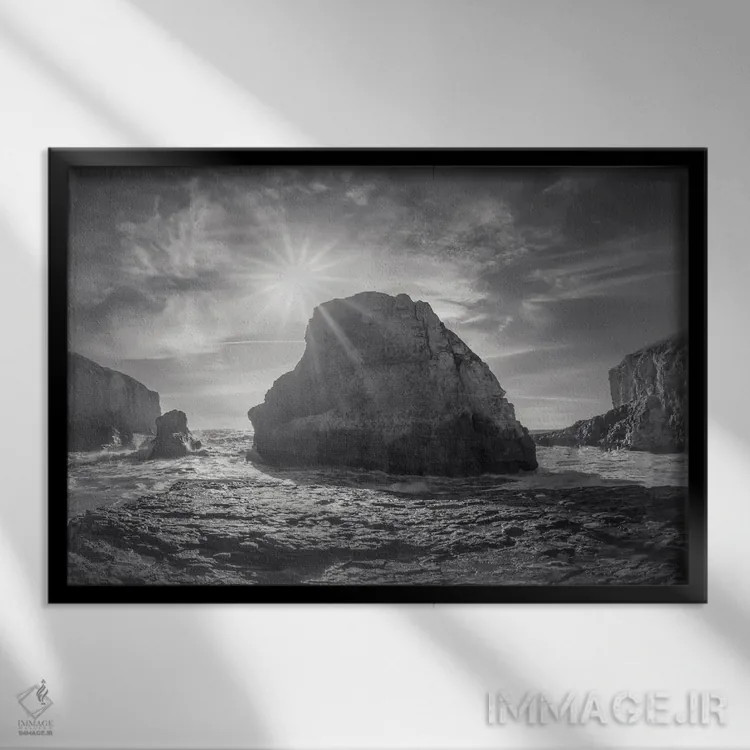 تابلو خلیج باله کوسه II اثر استیو برکلی - نمای قابدار مشکی