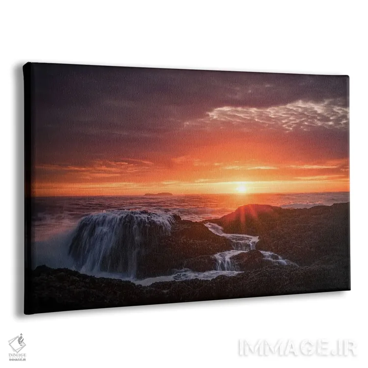 تابلو موج آتش اثر استیو برکلی - نمای پرسپکتیو محصول