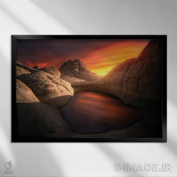 تابلو پاکت سفید XIII اثر استیو برکلی - نمای قابدار مشکی