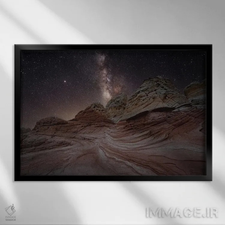 تابلو پاکت سفید XIV اثر استیو برکلی - نمای قابدار مشکی