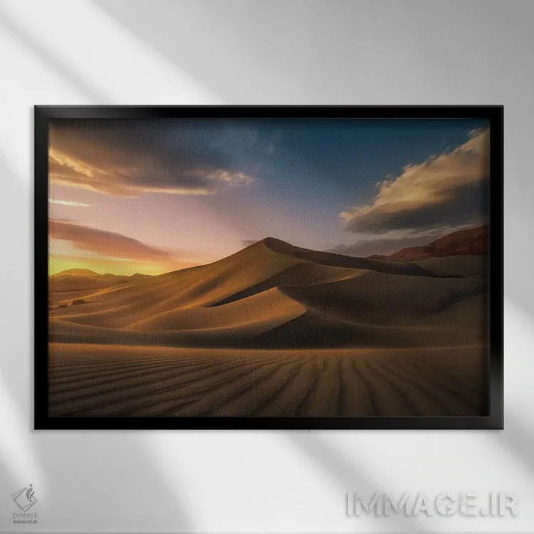 تابلو کل کوهی اثر استیو برکلی - نمای قابدار مشکی