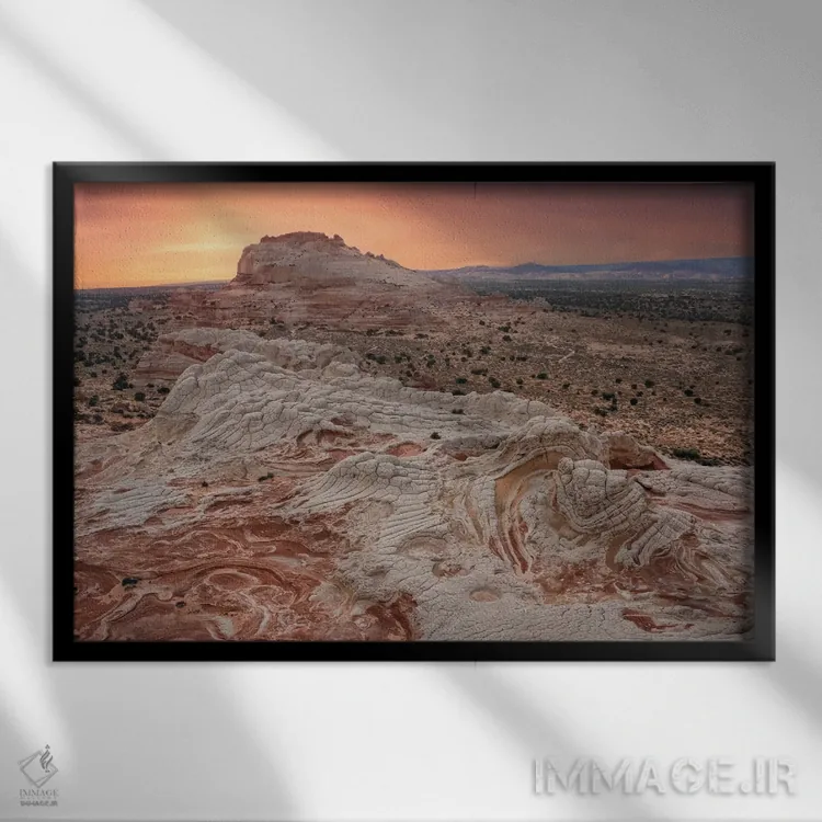 تابلو پاکت سفید XVII اثر استیو برکلی - نمای قابدار مشکی