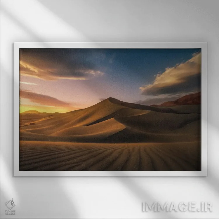 تابلو کل کوهی اثر استیو برکلی - نمای قابدار سفید