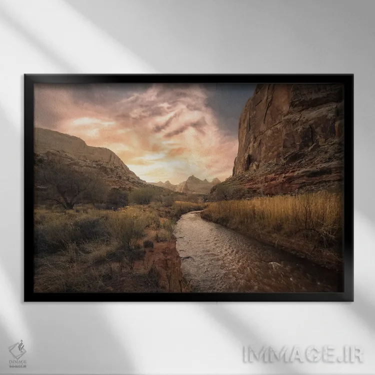 تابلو ریف کاپیتول (پارک ملی) اثر استیو برکلی - نمای قابدار مشکی
