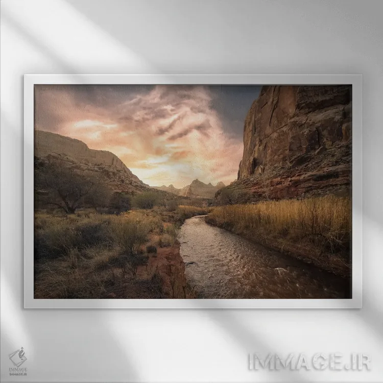 تابلو ریف کاپیتول (پارک ملی) اثر استیو برکلی - نمای قابدار سفید