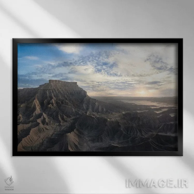 تابلو طلوع کارخانه VI اثر استیو برکلی - نمای قابدار مشکی