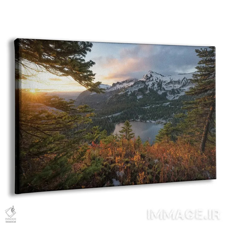 تابلو پاییز دریاچه لوییز اثر استیو برکلی - نمای پرسپکتیو محصول